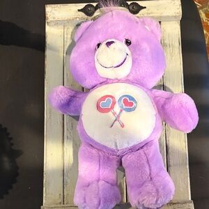 Care Bears Lavender Plush with Heart Lollipops